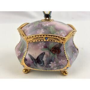 Vtg 2001 Lena Liu's Enchanted Wings "Flights of Fancy" Music Box Signed with COA